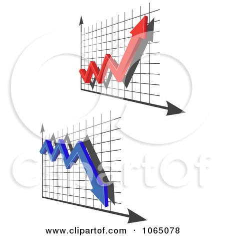 Clipart Financial Charts - Royalty Free Vector Illustration by Vector Tradition SM