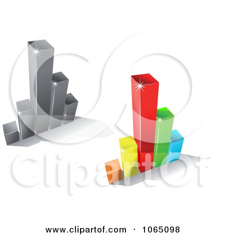 Clipart Bar Graphs 6 - Royalty Free Vector Illustration by Vector Tradition SM