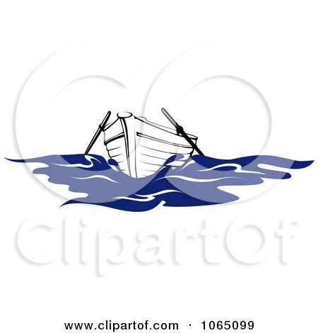 Clipart Row Boat - Royalty Free Vector Illustration by Vector Tradition SM
