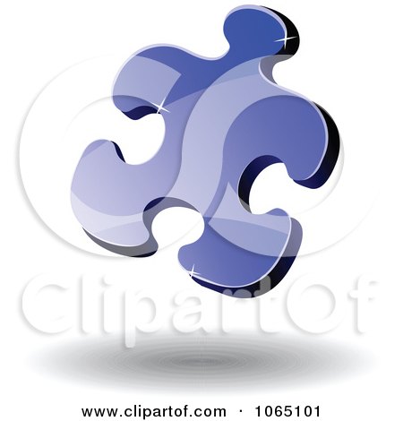 Clipart 3d Puzzle Piece 3- Royalty Free Vector Illustration by Vector Tradition SM