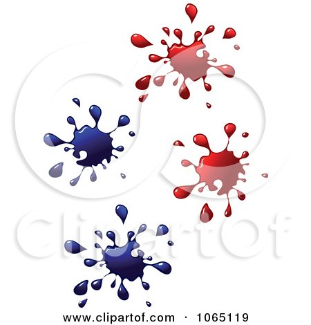 Clipart Colorful Splats 3 - Royalty Free Vector Illustration by Vector Tradition SM