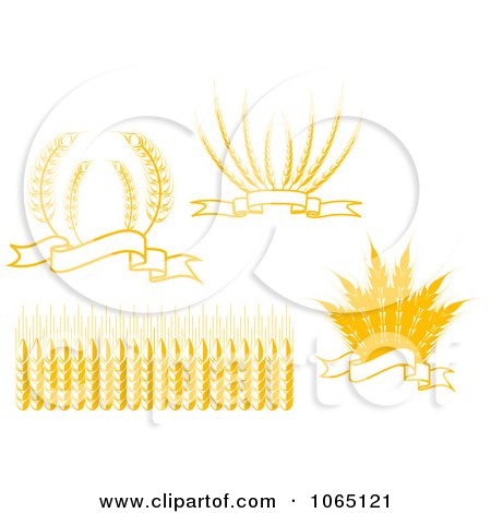 Clipart Grain Design Elements - Royalty Free Vector Illustration by Vector Tradition SM