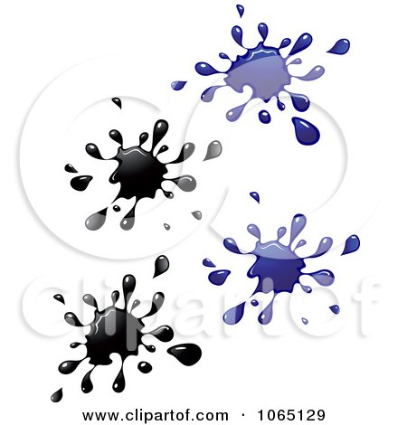 Clipart Colorful Splats 4 - Royalty Free Vector Illustration by Vector Tradition SM