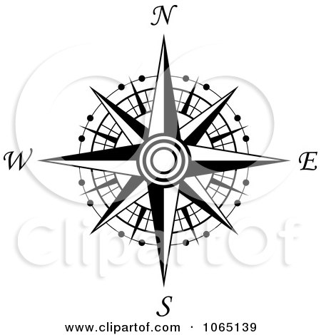 Clipart Compass Face 1 - Royalty Free Vector Illustration by Vector Tradition SM
