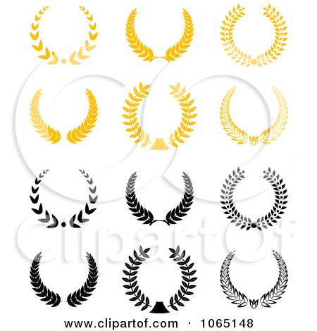 Clipart Laurel Wreaths 1 - Royalty Free Vector Illustration by Vector Tradition SM