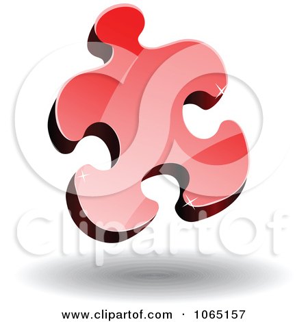 Clipart 3d Puzzle Piece 4 - Royalty Free Vector Illustration by Vector Tradition SM
