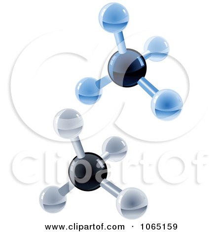 Clipart 3d Molecules - Royalty Free Vector Illustration by Vector Tradition SM