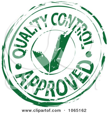 Clipart Green Quality Control Approved Stamp - Royalty Free Vector Illustration by Vector Tradition SM