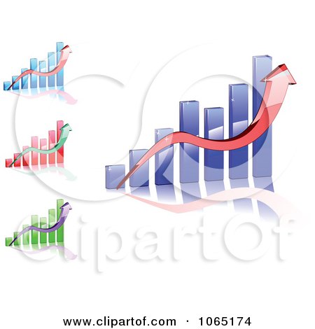 Clipart Bar Graphs 2 - Royalty Free Vector Illustration by Vector Tradition SM