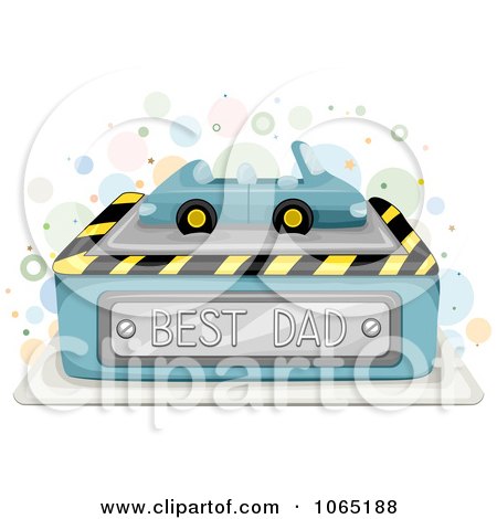 Clipart Best Dad Car Cake - Royalty Free Vector Illustration by BNP Design Studio