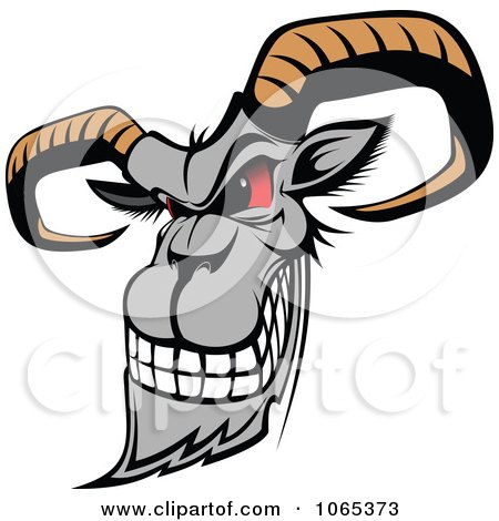 Clipart Evil Goat - Royalty Free Vector Illustration by Vector Tradition SM