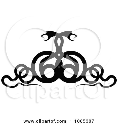 Clipart Black Snake Design Element 2 - Royalty Free Vector Illustration by Vector Tradition SM