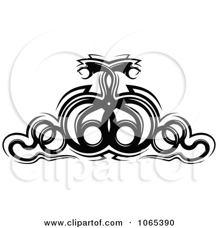 Clipart Black Snake Design Element 1 - Royalty Free Vector Illustration by Vector Tradition SM