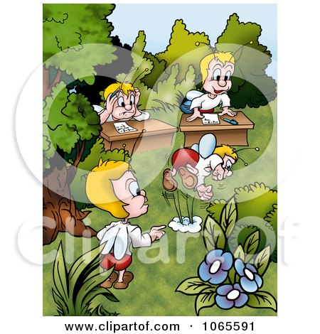 Clipart Bugs In A Class - Royalty Free Illustration by dero