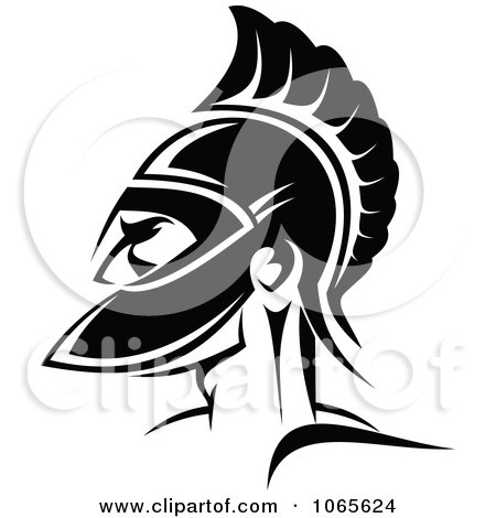 Clipart Roman Soldier And Helmet 6 - Royalty Free Vector Illustration by Vector Tradition SM