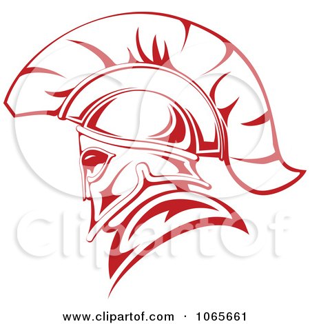 Clipart Roman Soldier And Helmet 1 - Royalty Free Vector Illustration by Vector Tradition SM