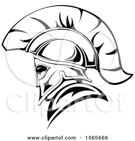 Clipart Tribal Mask Black And White 6 - Royalty Free Vector Illustration by Vector Tradition SM