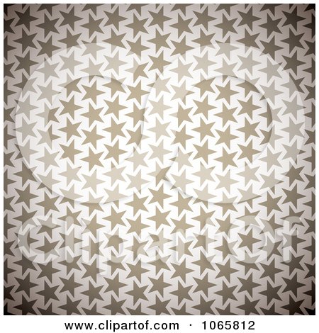 Clipart Brown Star Pattern Background - Royalty Free Vector Illustration by michaeltravers