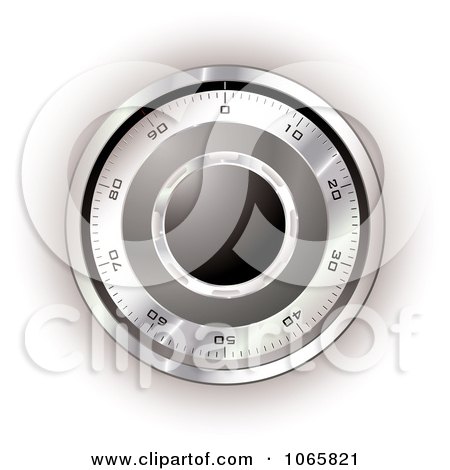 Clipart 3d Safe Dial - Royalty Free Vector Illustration by michaeltravers