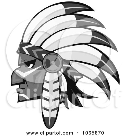 Clipart Native American Brave 3 - Royalty Free Vector Illustration by Vector Tradition SM