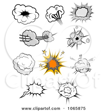 Clipart Comic Poofs 2 - Royalty Free Vector Illustration by Vector Tradition SM