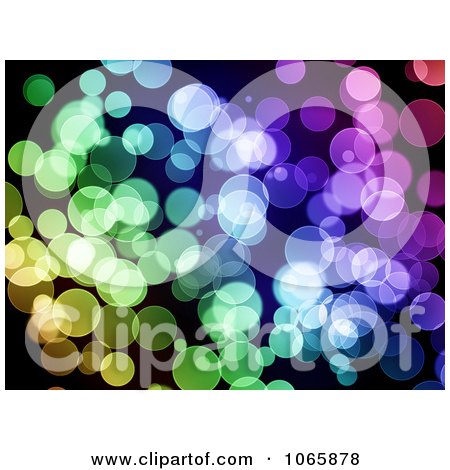 Clipart Sparkly Colored Bokeh Lights - Royalty Free Illustration by oboy