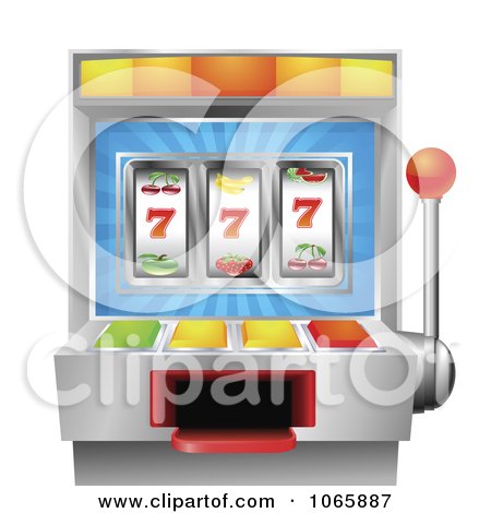 Clipart 3d Fruit Slot Machine - Royalty Free Vector Illustration by AtStockIllustration