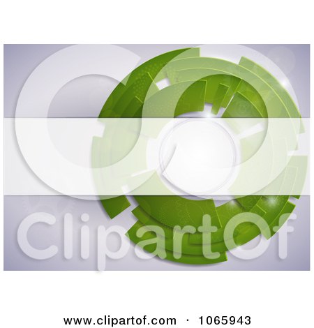Clipart Green Circle With Text Bar - Royalty Free Vector Illustration  by Eugene