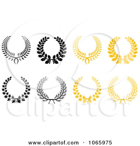 Clipart Laurel Wreaths 4 - Royalty Free Vector Illustration by Vector Tradition SM