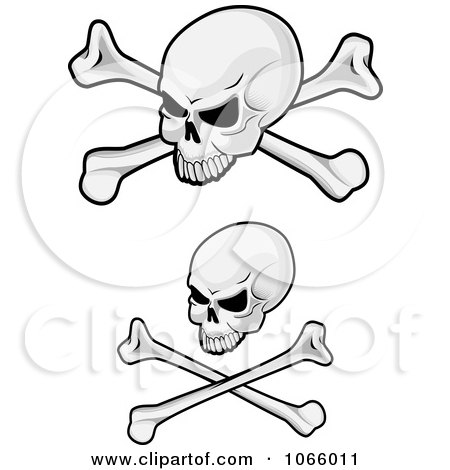 Clipart Skulls And Crossbones - Royalty Free Vector Illustration by Vector Tradition SM