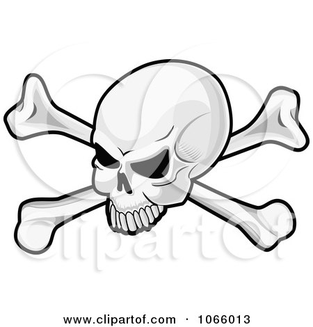 Clipart Skull And Crossbones 1 - Royalty Free Vector Illustration by Vector Tradition SM