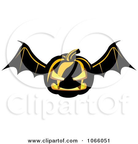 Clipart Winged Jackolantern - Royalty Free Vector Illustration by Vector Tradition SM