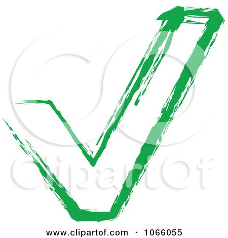Clipart Green Check Mark Stamp - Royalty Free Vector Illustration by Vector Tradition SM