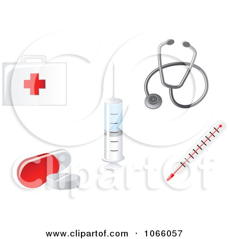 Clipart First Aid Icons - Royalty Free Vector Illustration by Vector Tradition SM