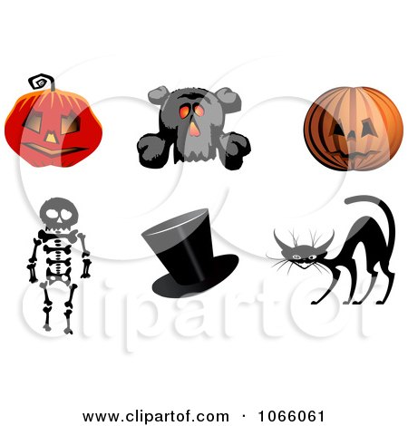 Clipart Halloween Icons 1 - Royalty Free Vector Illustration by Vector Tradition SM