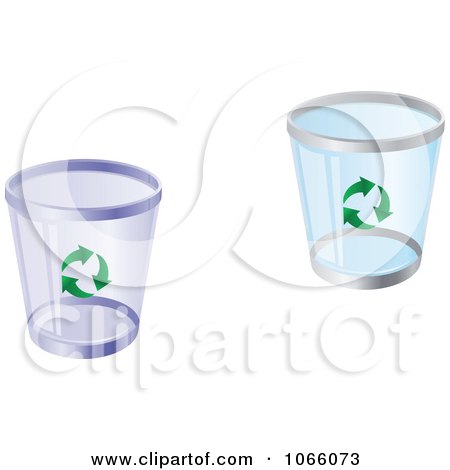 Clipart Recycle Bins - Royalty Free Vector Illustration by Vector Tradition SM