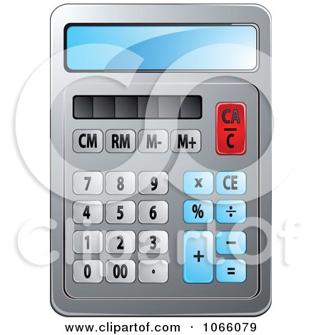 Clipart Calculator 3 - Royalty Free Vector Illustration by Vector Tradition SM