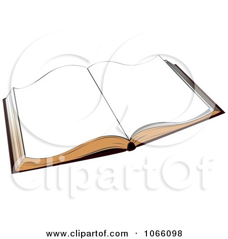 Clipart Blank Paged Book - Royalty Free Vector Illustration by Vector Tradition SM