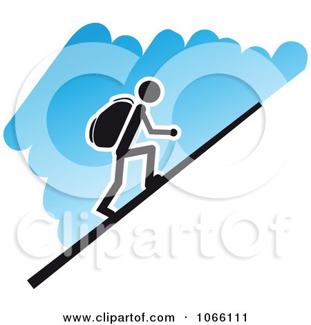 Clipart Hiker - Royalty Free Vector Illustration by Vector Tradition SM