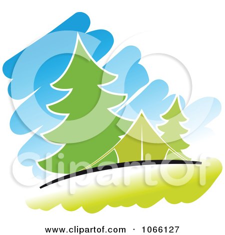 Clipart Camp Site - Royalty Free Vector Illustration by Vector Tradition SM