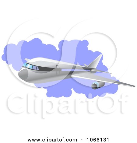 Clipart Airliner - Royalty Free Vector Illustration by Vector Tradition SM