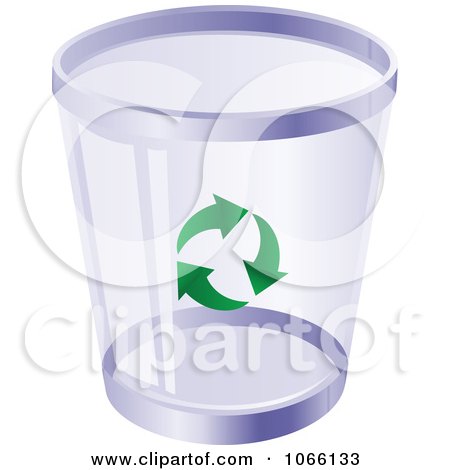 Clipart Purple Recycle Bin - Royalty Free Vector Illustration by Vector Tradition SM