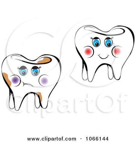 Clipart Female Teeth - Royalty Free Vector Illustration by Vector Tradition SM