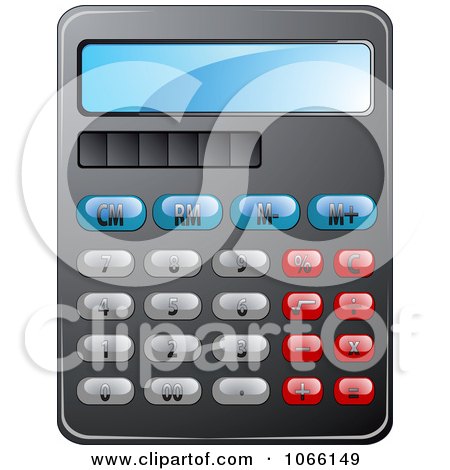 Clipart Calculator 4 - Royalty Free Vector Illustration by Vector Tradition SM