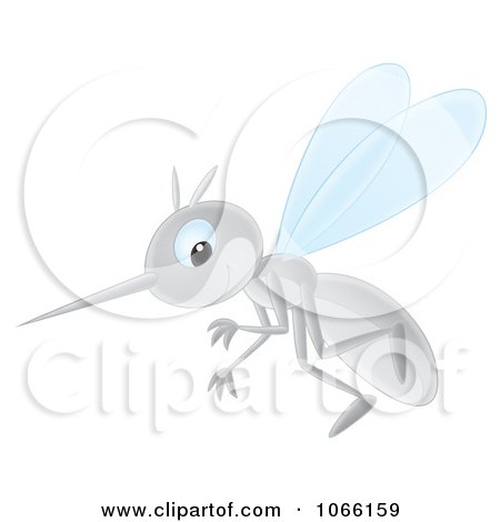 Clipart Happy Mosquito - Royalty Free Illustration by Alex Bannykh