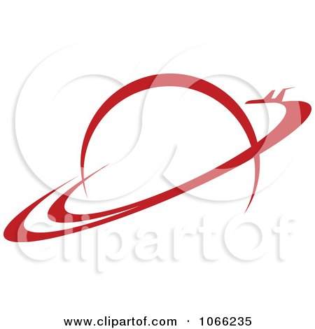 Clipart Red Planet - Royalty Free Vector Illustration by Vector Tradition SM