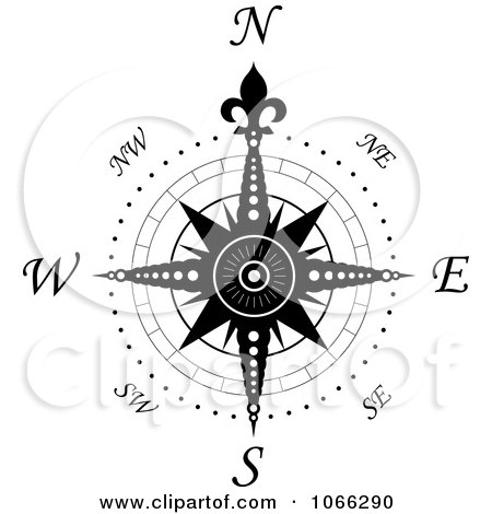 Clipart Compass Face 4 - Royalty Free Vector Illustration by Vector Tradition SM