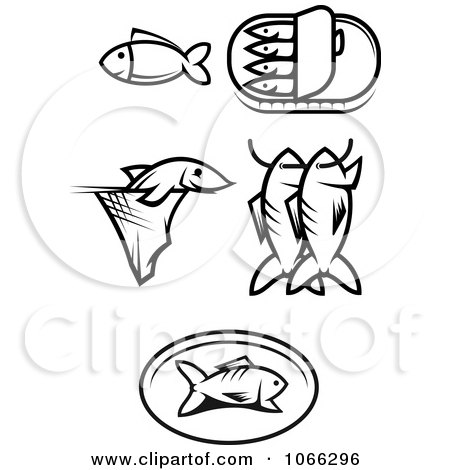 Clipart Black And White Food Icons 8 - Royalty Free Vector Illustration by Vector Tradition SM