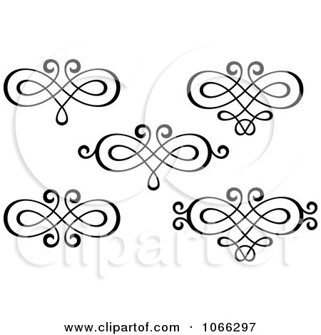 Clipart Swirl Elements - Royalty Free Vector Illustration by Vector Tradition SM