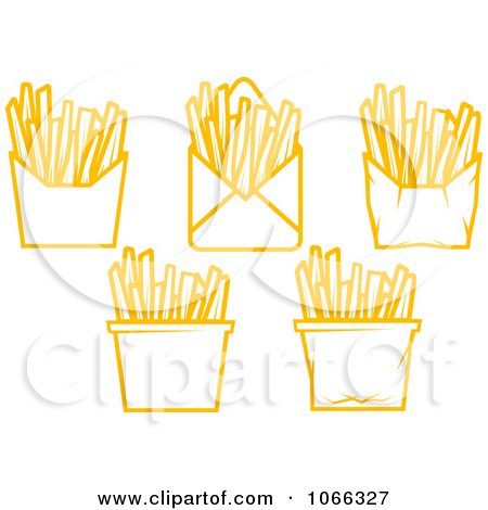 Clipart French Fries - Royalty Free Vector Illustration by Vector Tradition SM